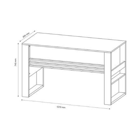 Imagem de Mesa de Escritório ME4146 Branco - Tecno Mobili