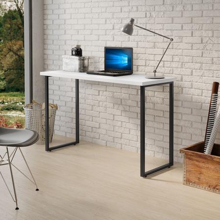 Imagem de mesa de estudo 1,20mt home office estilo industrial branca