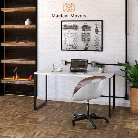 Imagem de Mesa de Estudo Estilo Home Office Escrivaninha Industrial Moderna