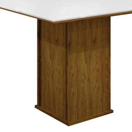 Imagem de Mesa de Jantar 4 Lugares Tampo MDF/Vidro 90x90cm Napoli Leifer