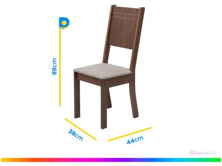 Imagem de Mesa de Jantar 6 Cadeiras 6 Lugares Retangular