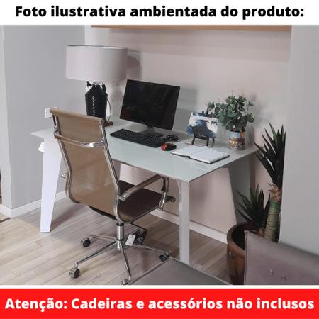 Mesa de Jantar Lisboa Univ Retangular 180 cm Tampo de Madeira Vidro Colado Laca Off White Brilhante - Todos Móveis Imagem de Mesa de Jantar Lisboa Univ Retangular 180 cm Tampo de Madeira Vidro Colado Laca Off White Brilhante