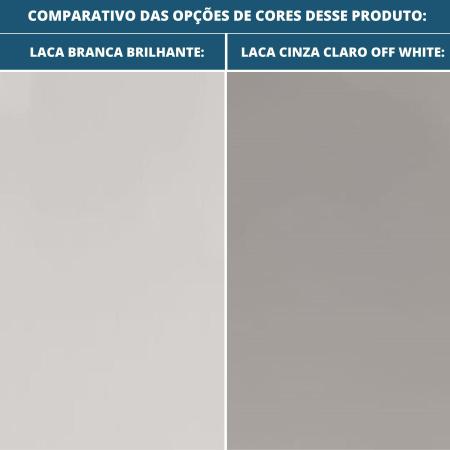 Mesa de Jantar Lisboa Univ Retangular 180 cm Tampo de Madeira Vidro Colado Laca Off White Brilhante - Todos Móveis Imagem de Mesa de Jantar Lisboa Univ Retangular 180 cm Tampo de Madeira Vidro Colado Laca Off White Brilhante