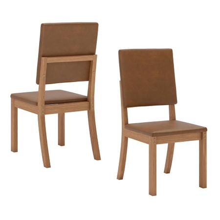 Imagem de Mesa de Jantar Natalí Tampo de MDF com 6 Cadeiras Milla Plus - Móveis Henn