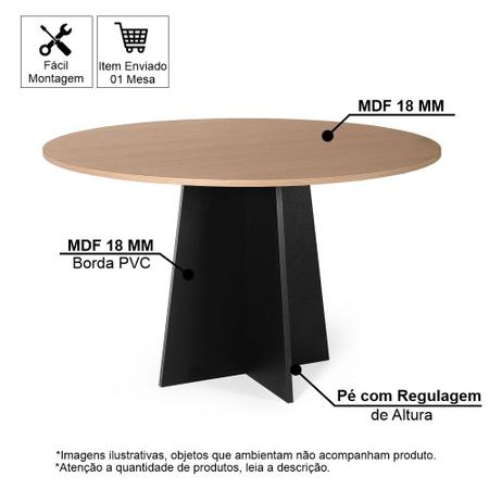 Imagem de Mesa de Jantar Redonda 4  Lugares 90 cm Isabela