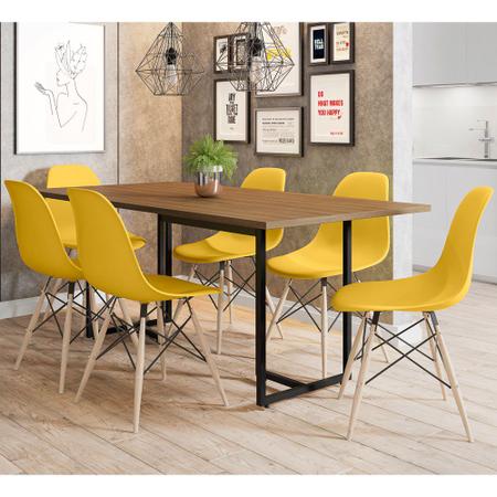 Conjunto Mesa de Jantar com 6 cadeiras - COLUMBIA