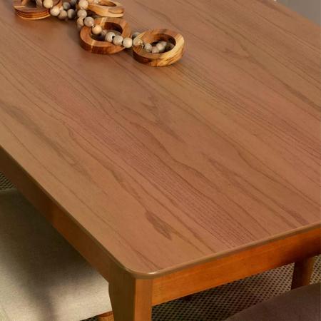 Imagem de Mesa de Jantar Retangular para 6 Lugares Ella 160 cm - Natural c/ Canella