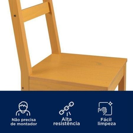 Imagem de Mesa de Madeira Maciça com 4 Cadeiras Mandacaru Cabecasa MadeiraMadeira