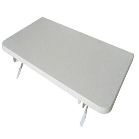 Imagem de Mesa De Parede Dobrável 60x41 Suporte Branco Canto arredondados