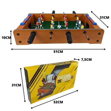 Brinquedo Mini Pebolim Totó Futebol De Mesa Criança 2 Player - 99 Toys -  Mini Pebolim - Magazine Luiza