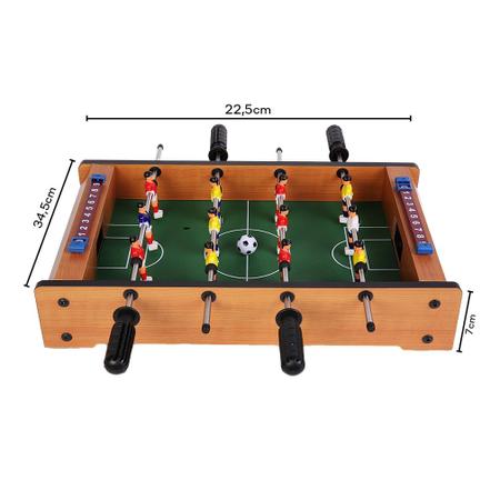 Brinquedo Mini Pebolim Totó Futebol De Mesa Criança 2 Player - 99 Toys -  Mini Pebolim - Magazine Luiza