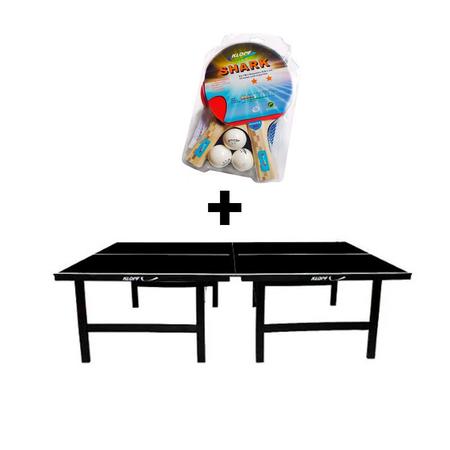 Mesa de ping pong Klopf 1010 fabricada em MDP cor preto