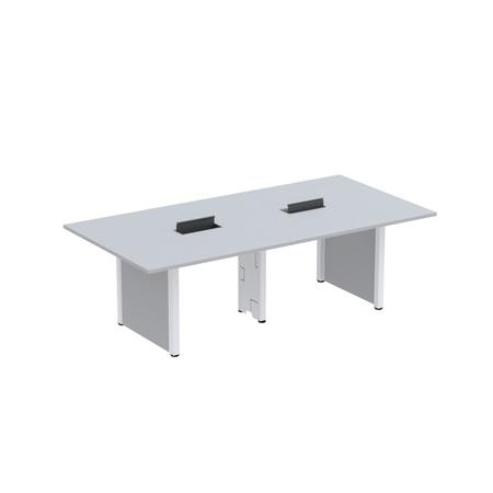 Imagem de Mesa de Reunião 2400x1400 Mrcpb2414pp Cinza/Branco