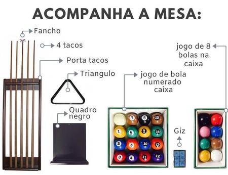 Imagem de Mesa de Sinuca - 2,34x1,34