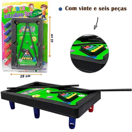 Jogo Bilhar Mesa Sinuca Snooker 26 Peças Spider 18212 no Shoptime