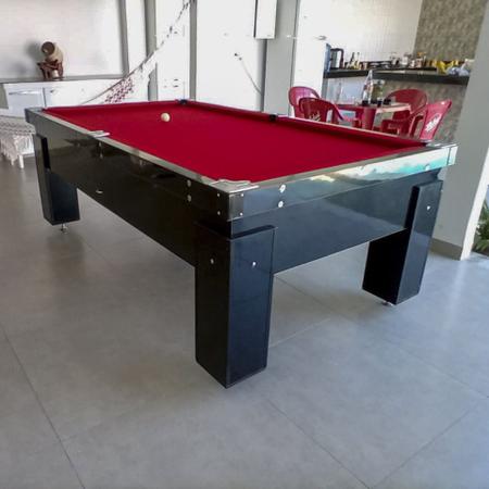 MESA DE SINUCA BILHAR SNOOKER - Rm3 BASE DE PEDRA - TECIDO VERMELHO -  BILHARES ENGERS - Mesa de Sinuca - Magazine Luiza