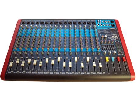 Imagem de Mesa De Som 16 Canais 4 Aux Efx Rec Usb Bt Ms16.4 Soundvoice