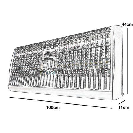 Imagem de Mesa De Som 24 Canais Para Igrejas, Estudios, Bandas - 26 Efeitos Display Digital