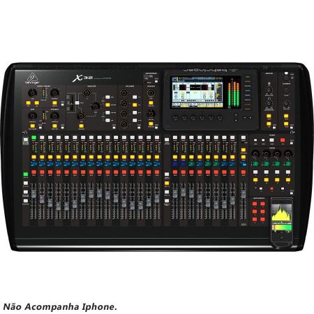 Imagem de Mesa De Som Digital 32 Canais 16 Auxiliares USB X-32 - Behringer