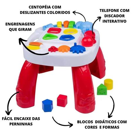 Imagem de Mesa Didática Infantil Play Time Cotiplas Com Atividades