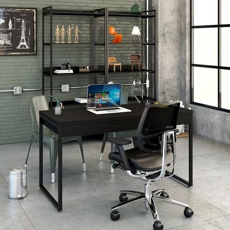 Imagem de Mesa Escritório Office Estilo Industrial 1,10 M C/ 2 Gavetas