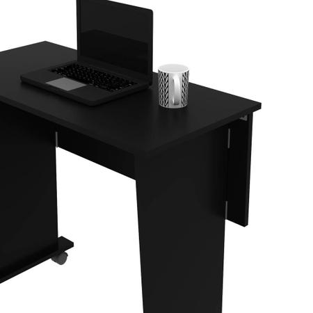 Imagem de Mesa Escrivaninha Dobrável com Rodízio Várias Cores ME4117 Tecno Mobili