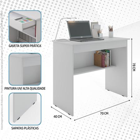 Imagem de Mesa Escrivaninha Para Quarto Escritório Trabalho Estudo Computador Vitória