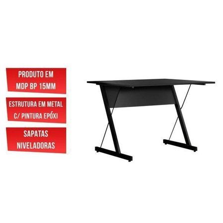 Imagem de Mesa Gamer Escrivaninha Zetta Espresso Móveis