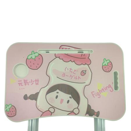 Imagem de Mesa Infantil Pés Dobráveis Portátil Tablet - Menina Rosa