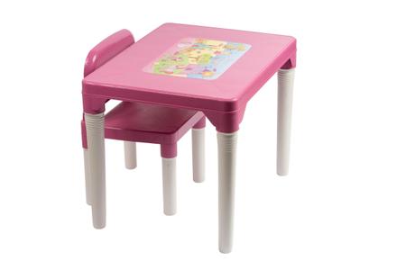 Imagem de Mesa Infantil Rosa Princesinhas Com Cadeira