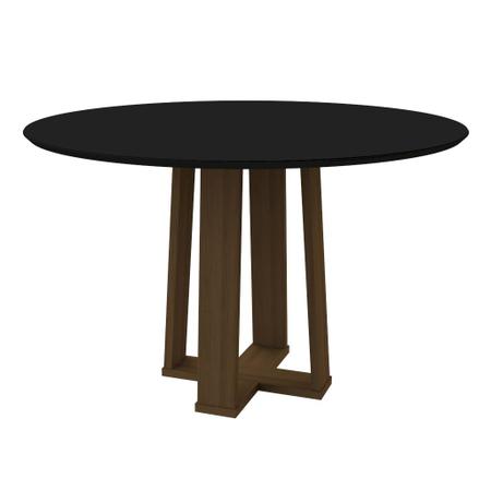 Imagem de Mesa Jantar Isabela Imbuia 120x120cm para 4 Cadeiras N Ceval