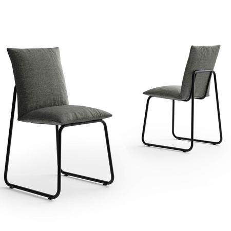 Imagem de Mesa Jantar Retangular 120cm c/ 4 Cadeiras Soft Estofada NP