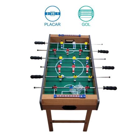 Bambalalão Brinquedos Educativos Futebol de Mesa Pebolim Jogo