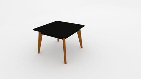 Imagem de Mesa Lateral Baixa Preta Urban Largura 45 cm