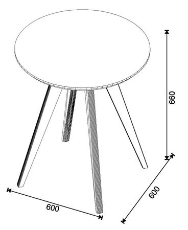 Imagem de Mesa Lateral Classic Redonda - 61611 - Off White