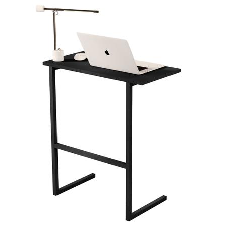 Imagem de Mesa Lateral de Apoio de Notebook/Laptop Home Office para Sofá Porta Objetos Auxiliar Varias Cores