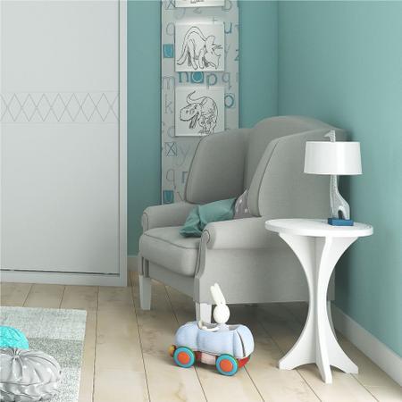 Imagem de Mesa Lateral Estilo Baby Branco - Kind Móveis