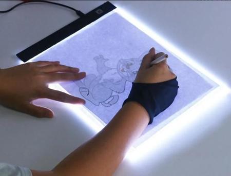 Imagem de Mesa Led Luz Desenho Artistico Papel A4 Profissional Branco