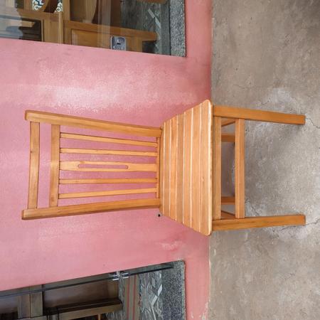 Imagem de Mesa Madeira de Demolição 140cm x 70cm com 4 Cadeiras Pequim de jantar Sudeste Rústico