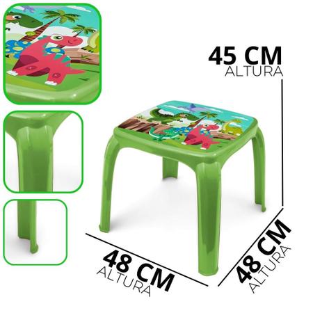 Imagem de Mesa Mesinha Infantil Plástico Educativa Resistente Estudar Lanchar Brincar