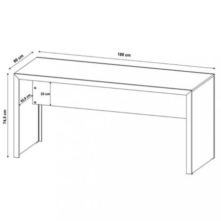 Imagem de Mesa para Escritório 180cm ME4185 Tecnomobili