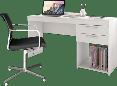 Imagem de Mesa para escritório com 2 gavetas notável móveis