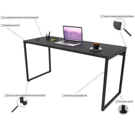 Imagem de Mesa para Escritório Diretor Estilo Industrial 1,50M Kuadra