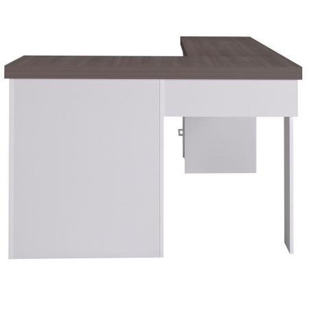 Imagem de Mesa Para Escritório Escrivaninha Home Office Mali Avelã Branco - Lyam Decor