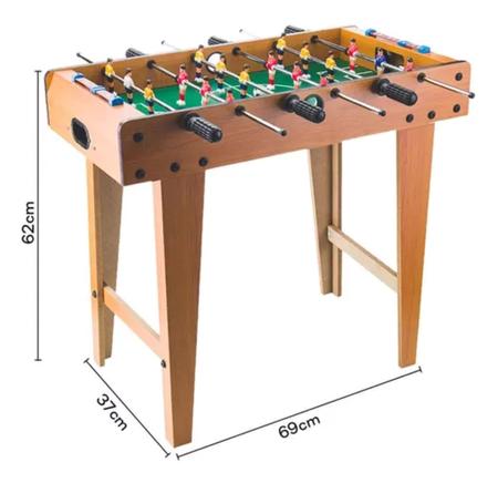 Imagem de Mesa Pebolim Infantil Criança Grande Brinquedo Jogo De Futebol 18 Jogadores