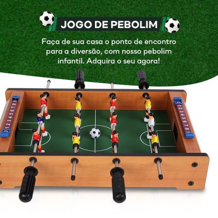 Mesa de pebolim com bolas incluídas Totó Futebol jogos - 99 Toys - Pebolim  - Magazine Luiza