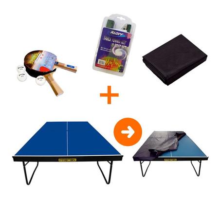 Daré - Mesa Tênis De Mesa Ping Pong Klopf Mdf 25mm C/ Rodas e Pés Em Tubo  De Aço - Ref 1008