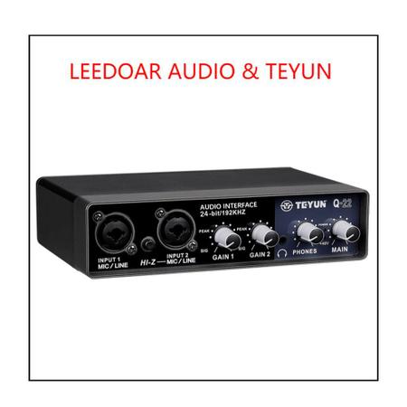 Interface De Áudio Usb Teyun Q16 Nf + Garantia + Placa Áudio