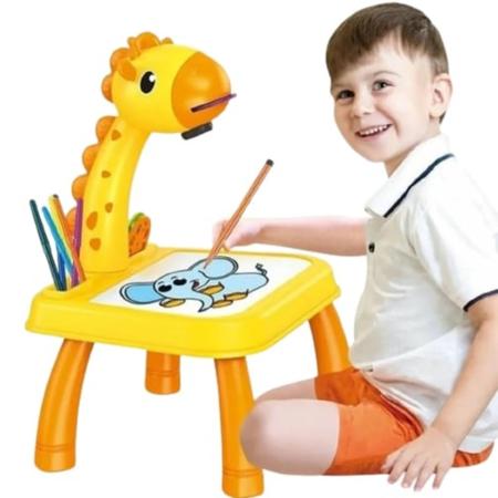 Mesa Mesinha Projetor De Desenho Pintura Infantil Jogo