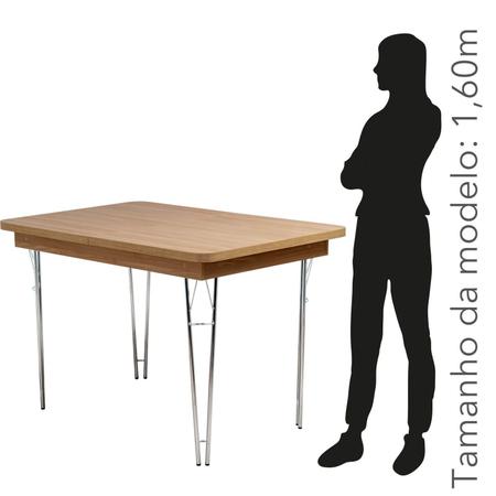 Imagem de Mesa Retangular Extensível 4 ou 6 Lugares 160cm